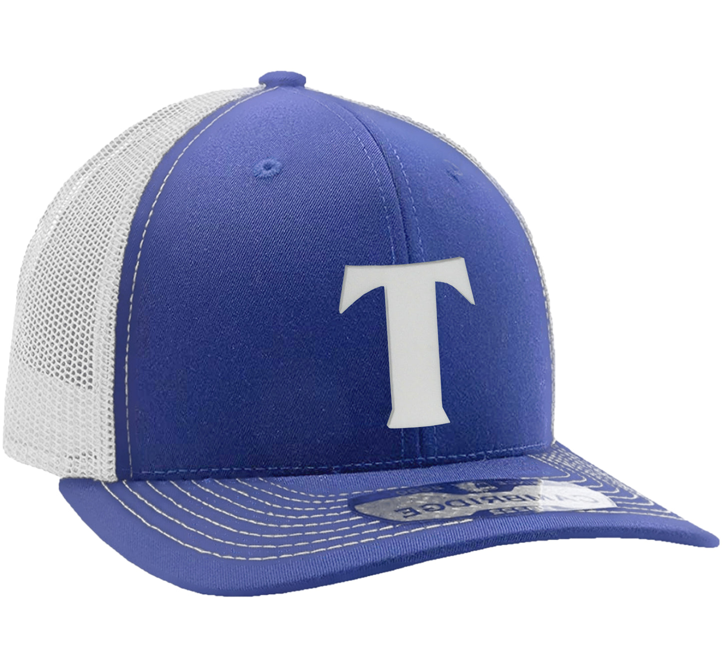 Daxton Baseball Trucker Hat 3D Capital Alphabet letters Structured Mid Profile Cap