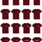 Daxton Adult Unisex Burgundy Tshirt Custom Sports Team Numbers