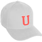 Daxton Classic Structured Baseball Hat Custom A to Z Initial White Rose Letter