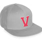 Daxton Classic Snapback White Rose A to Z Letters Flat Bill Visor Cap