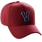 Classic Baseball Hat Custom A to Z Initial Team Letter, Burgundy Cap White Navy