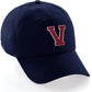 I&W Hatgear Customized Letter Initial Baseball Hat A to Z Team Colors, Navy Cap White Red