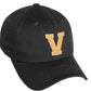 Daxton Classic 3D Varsity White Neon Orange Initial Letters Baseball Dad Hat