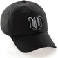 Daxton Old English 3D Alphabet Letters Numbers Initial Baseball Dad Hat