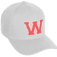 Daxton Classic Structured Baseball Hat Custom A to Z Initial White Rose Letter