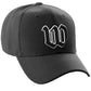 Daxton Structured Baseball Hat Cap Old English A to Z Letter Number Initial