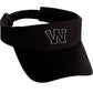 Custom Sport Sun Visor Hat A to Z Initial Team Letters, Black Visor White Black