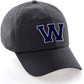 Custom Hat A to Z Initial Letters Classic Baseball Cap, Charcoal Hat White Navy