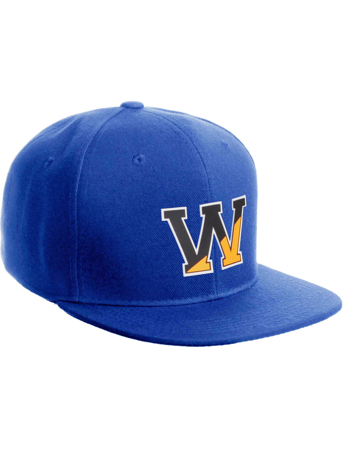 Daxton Classic Snapback Initial Numbers Letters Flat bill Visor Royal Cap