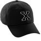 Custom Hat A to Z Initial Letters Classic Baseball Cap, Black Hat White Black