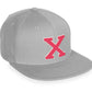 Daxton Classic Snapback White Rose A to Z Letters Flat Bill Visor Cap
