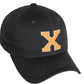 Daxton Classic 3D Varsity White Neon Orange Initial Letters Baseball Dad Hat