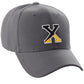 Daxton Two Tone Initial Numbers Letters Structured Baseball Charcoal Hat