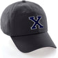Custom Hat A to Z Initial Letters Classic Baseball Cap, Charcoal Hat White Navy
