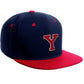 Classic Snapback Hat Custom A to Z Initial Letters, Navy Red Cap White Red