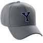 Classic Baseball Hat Custom A to Z Initial Team Letter, Charcoal Cap White Navy