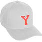 Daxton Classic Structured Baseball Hat Custom A to Z Initial White Rose Letter