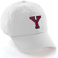 I&W Hatgear Customized Letter Initial Baseball Hat A to Z Team Colors, White Cap Blue Red