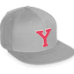 Daxton Classic Snapback White Rose A to Z Letters Flat Bill Visor Cap