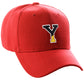 Daxton Two Tone Initial Numbers Letters Structured Red Hat