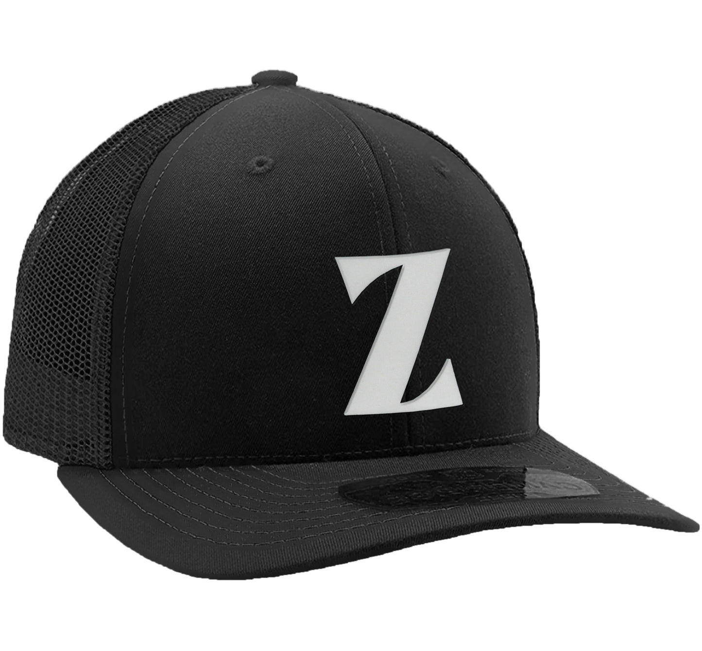 Daxton Baseball Trucker Hat 3D Capital Alphabet letters Structured Mid Profile Cap