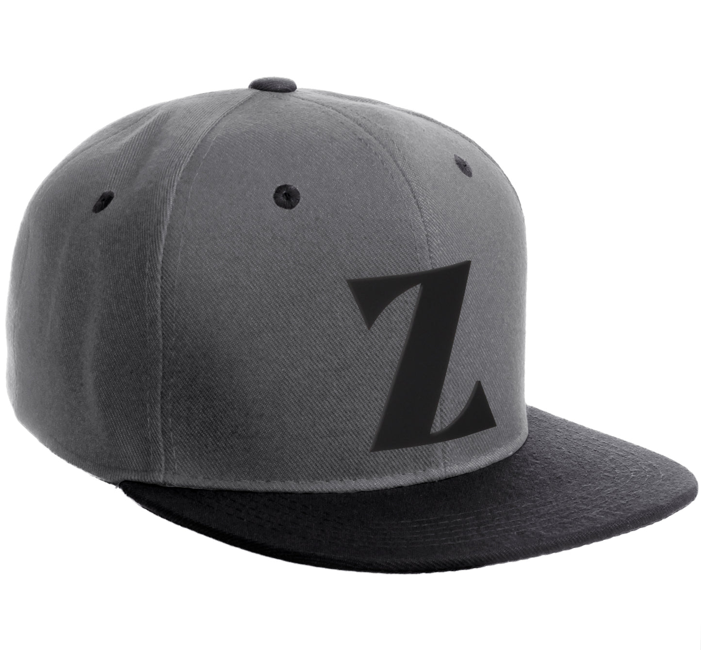 Daxton Classic Snapback Hat 3D Capital Alphabet Letters Flat Bill Visor Cap