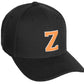 Daxton Classic Structured Baseball Hat Custom A to Z Initial White Neon Orange Letter