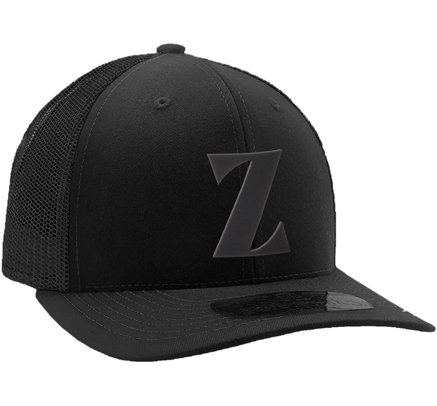 Daxton Baseball Trucker Hat 3D Capital Alphabet letters Structured Mid Profile Cap